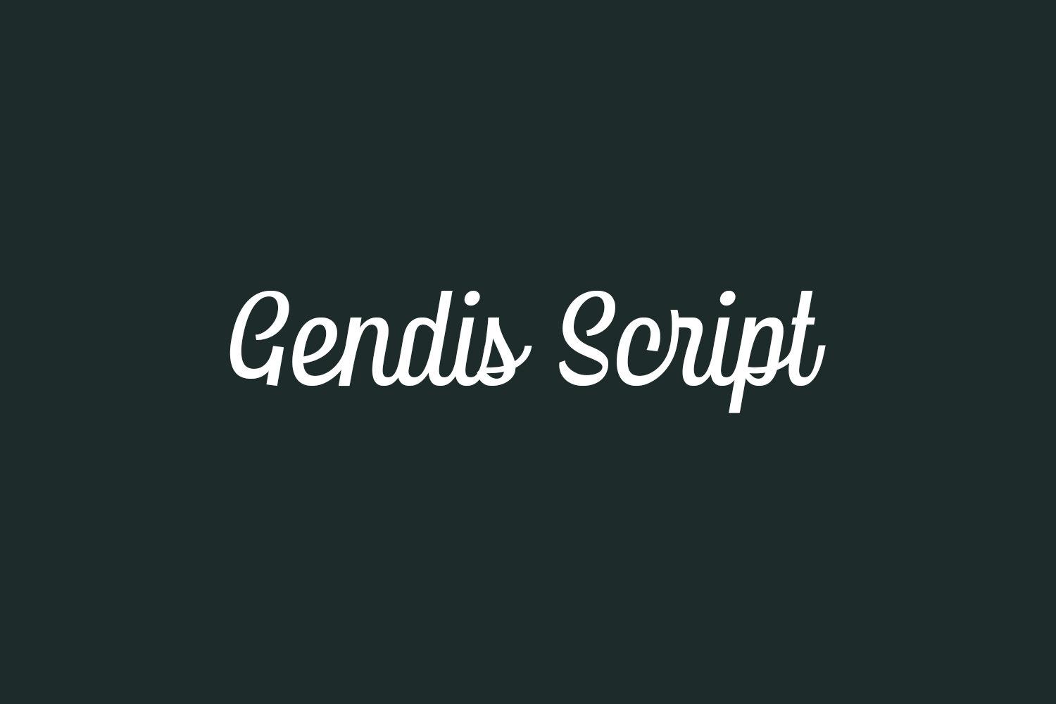 Gendis Script Free Font