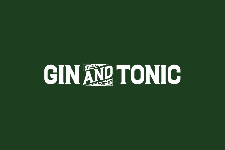 Gin And Tonic Fonts Shmonts