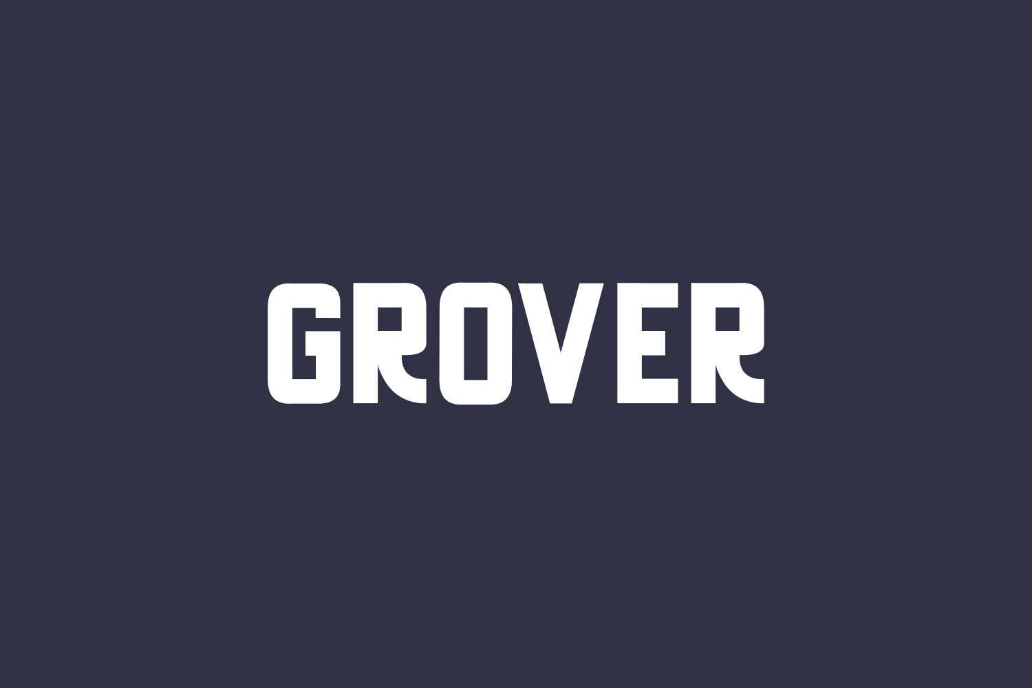 Grover Free Font