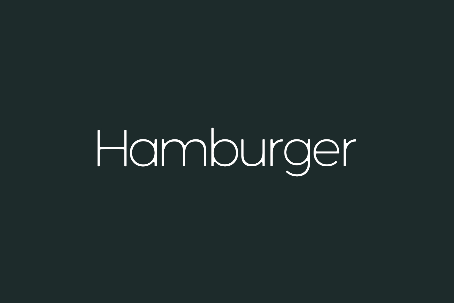 Hamburger Free Font