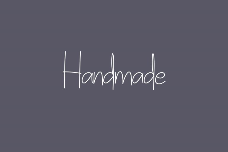 Handmade Fonts Shmonts