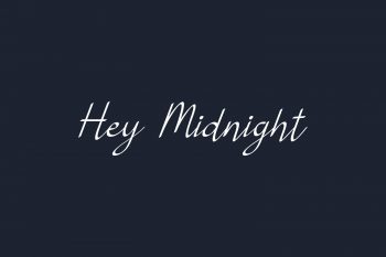 Hey Midnight Free Font