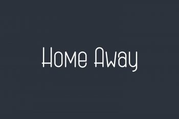 Home Away Free Font
