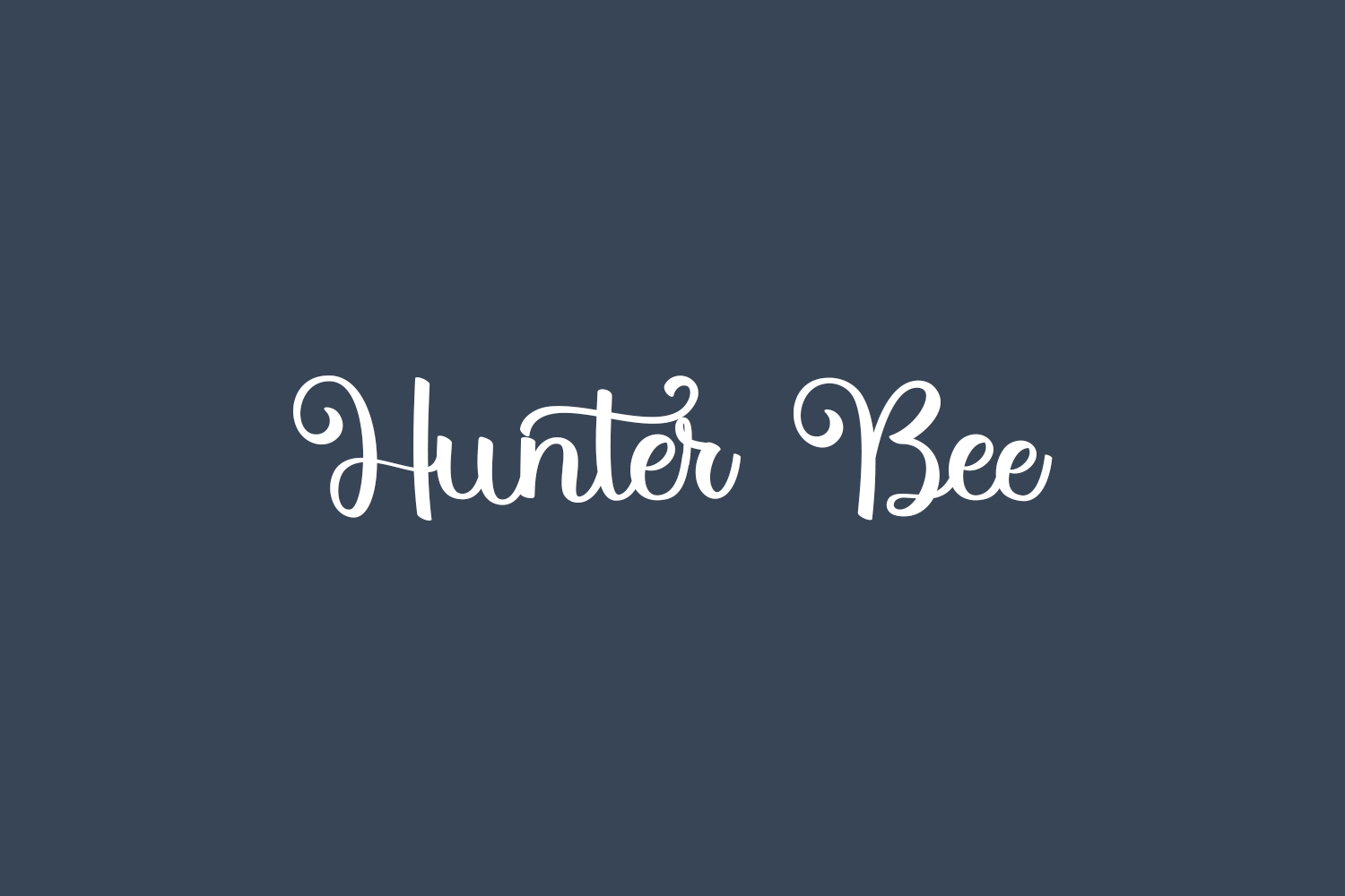 Hunter Bee Free Font