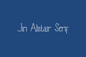 Jim Alistair Serif Free Font