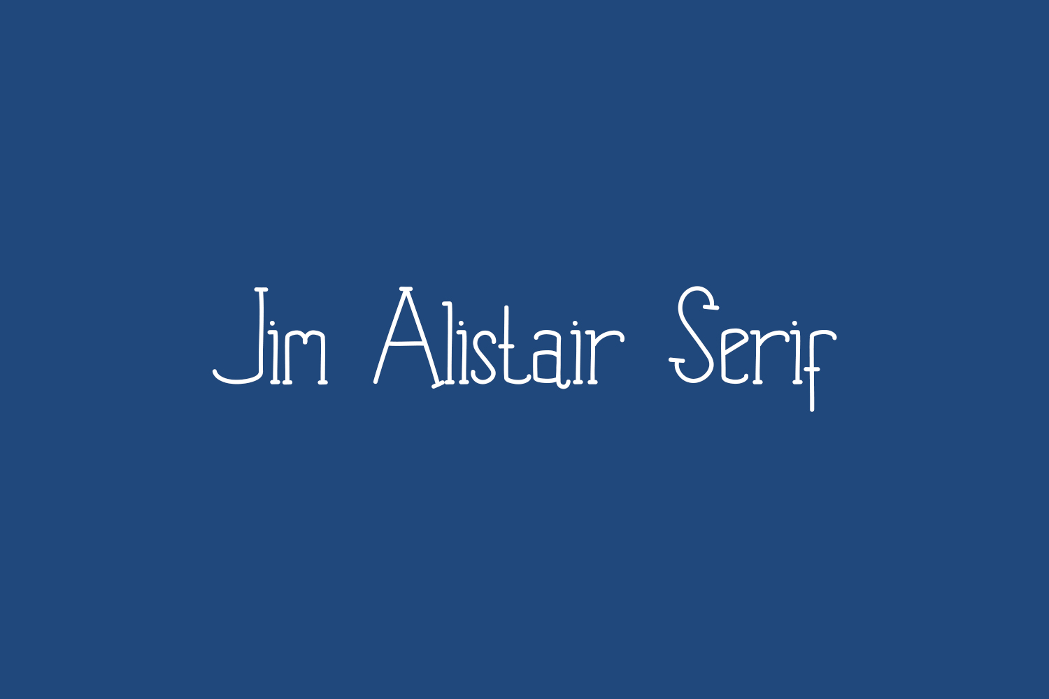 Jim Alistair Serif Free Font