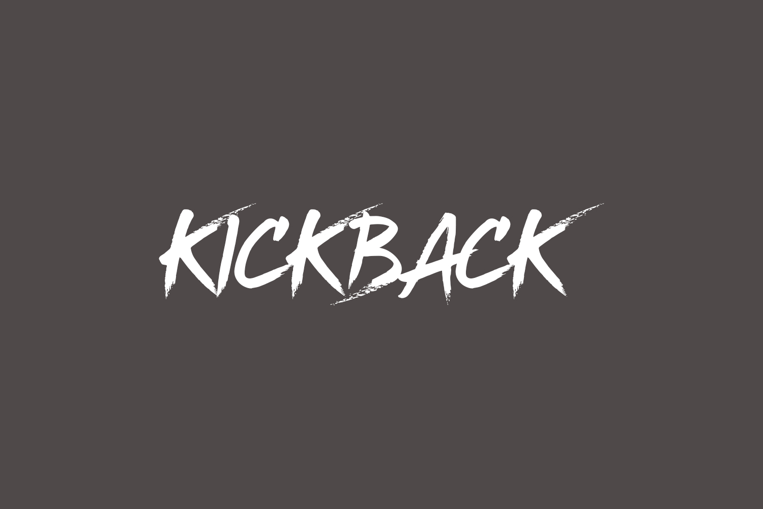 Kickback Free Font