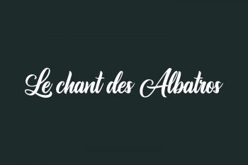 Le chant des Albatros Free Font