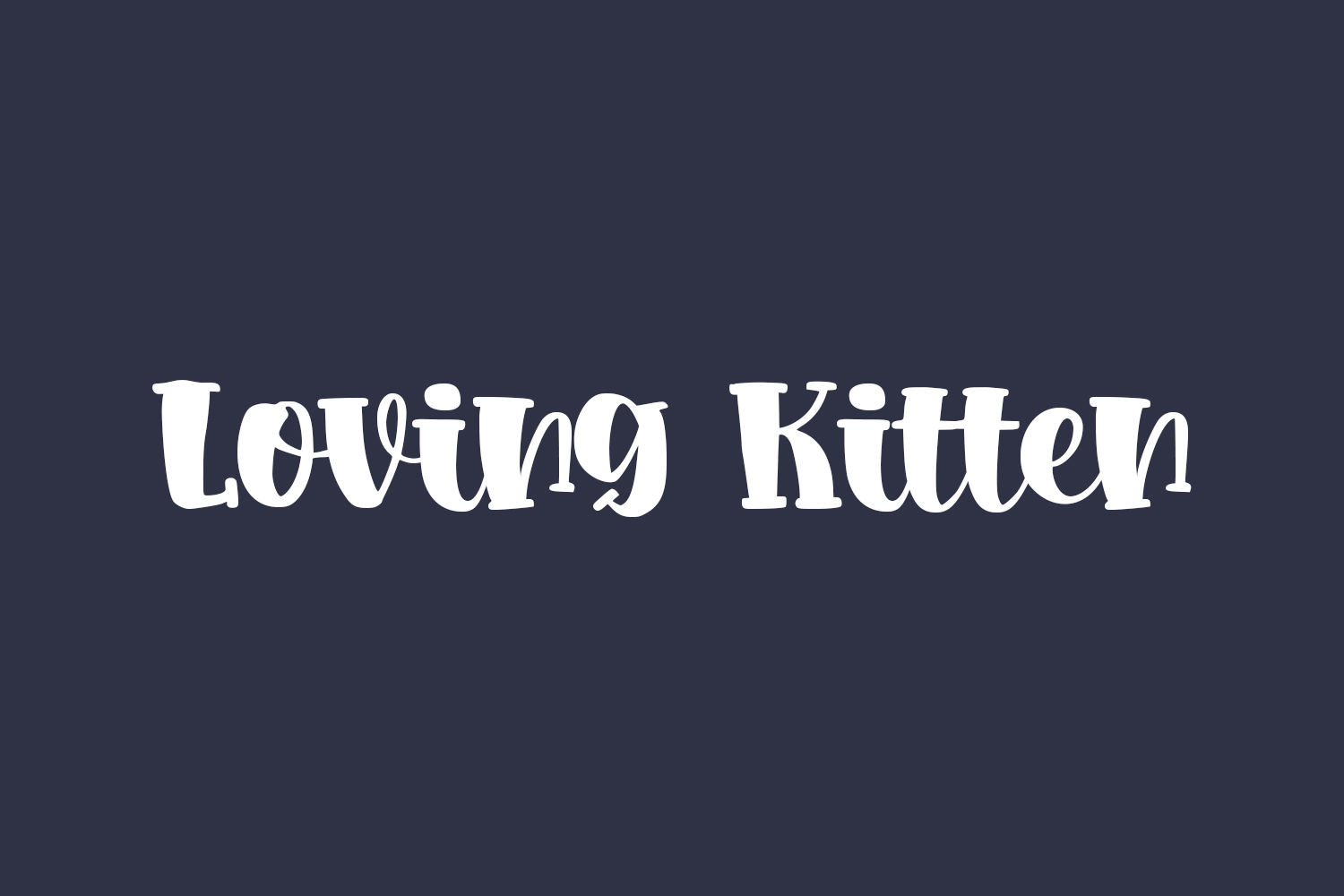 Loving Kitten Free Font