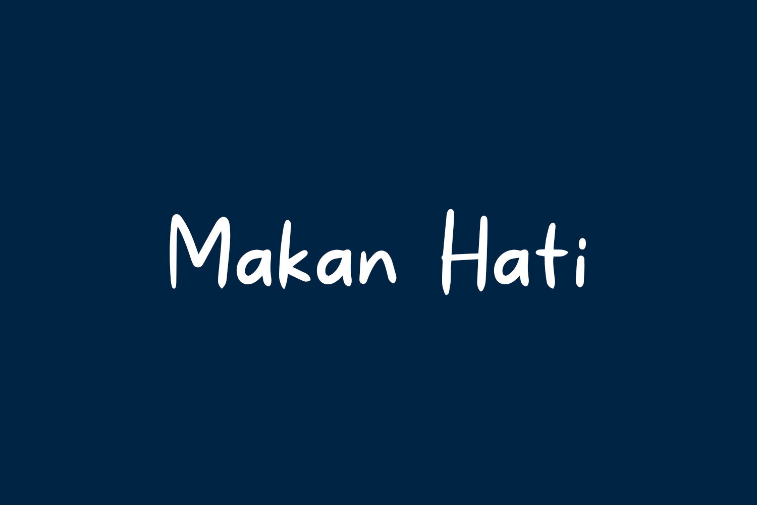 Makan Hati Free Font