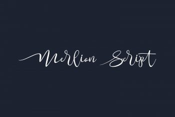 Merlion Script Free Font