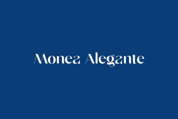 Monea Alegante Free Font