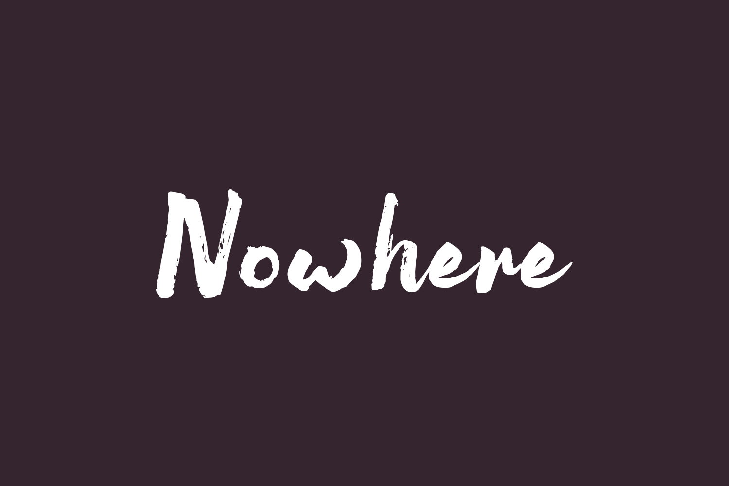 Nowhere Free Font