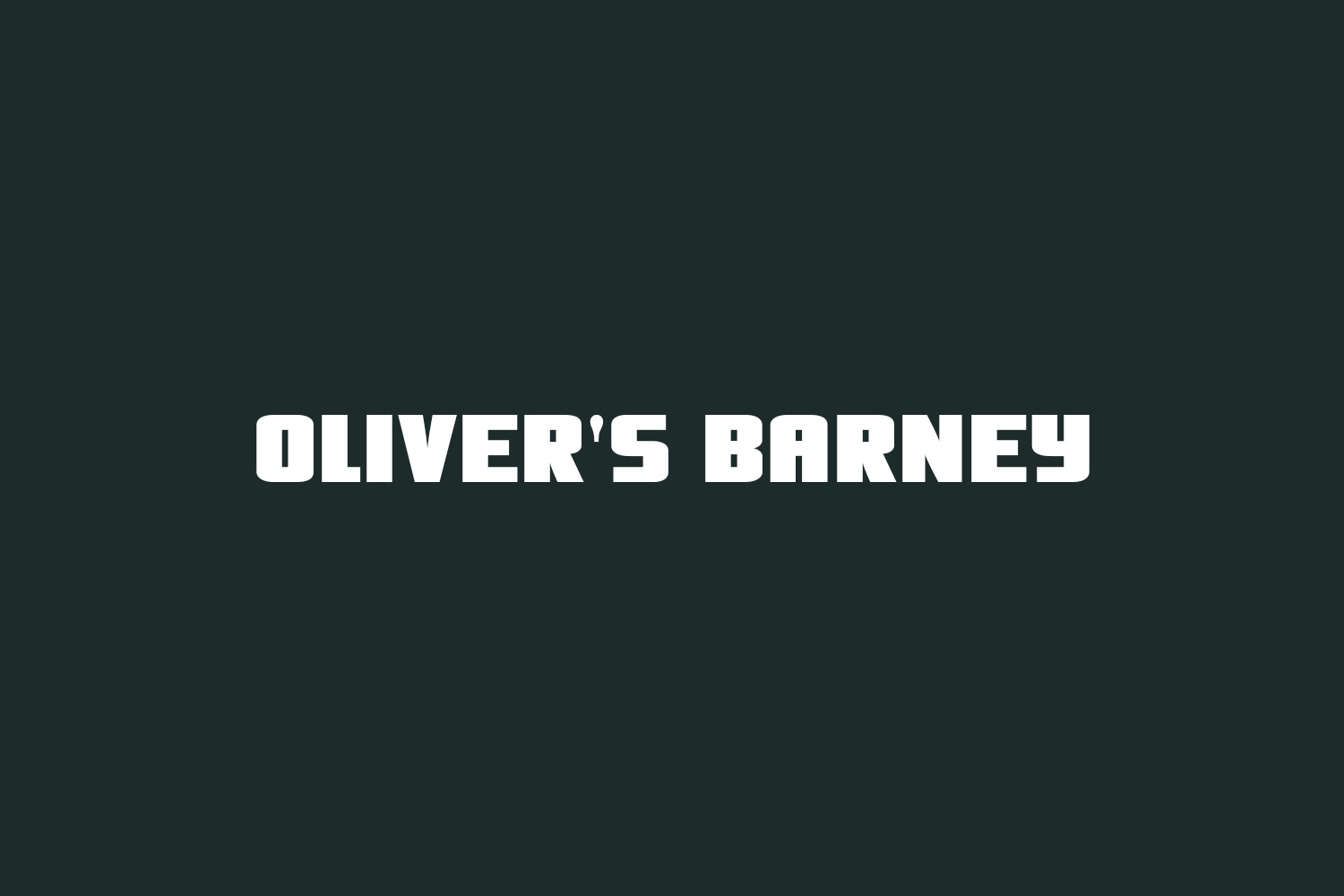 Oliver's Barney Free Font