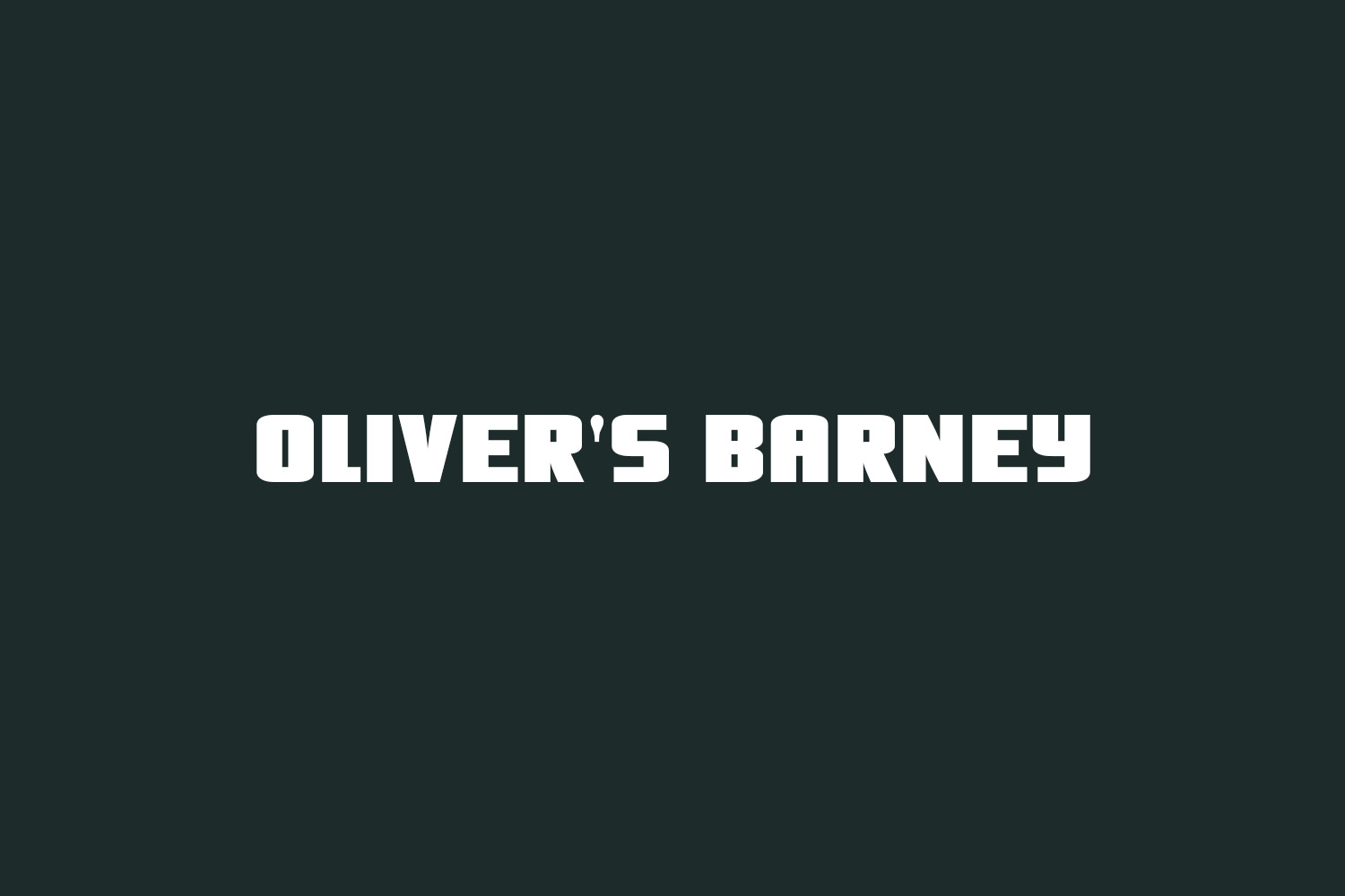 Oliver's Barney Free Font