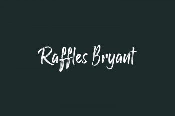 Raffles Bryant Free Font