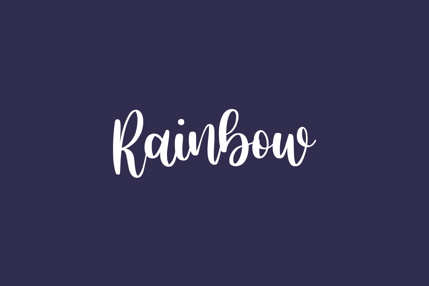 Rainbow Free Font