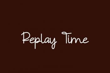 Replay Time Free Font