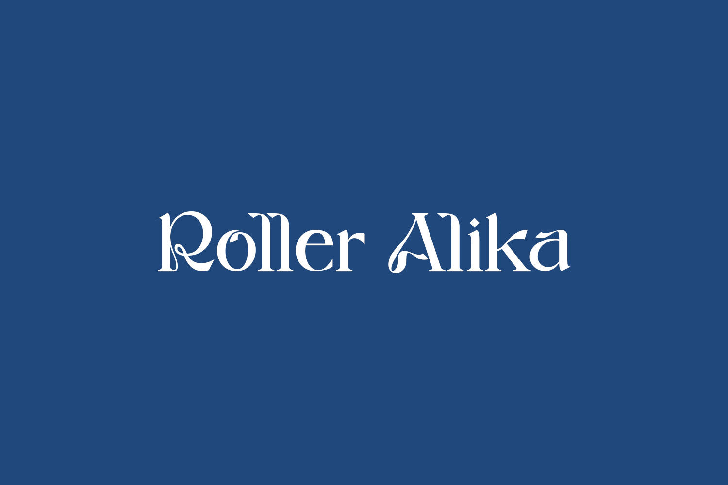 Roller Alika Free Font