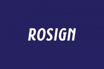 Rosign Free Font