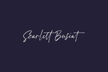 Scarlett Busiat Free Font