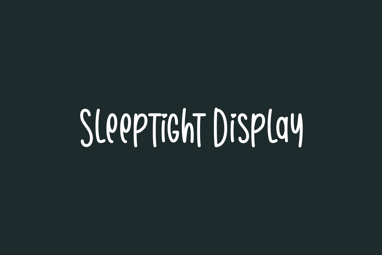 Sleeptight Display Free Font