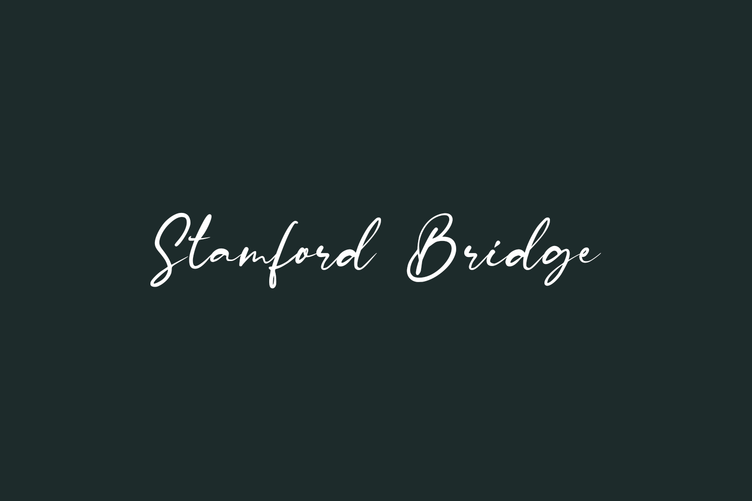 Stamford Bridge Free Font