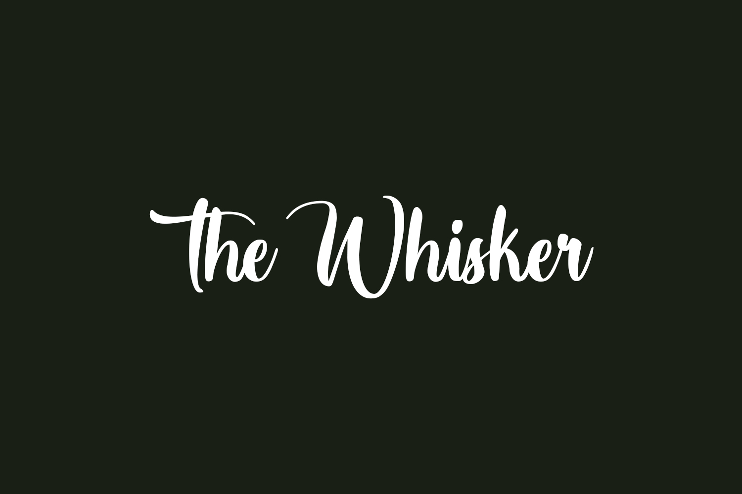 The Whisker Free Font