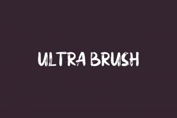 Ultra Brush Free Font