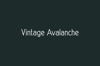 Vintage Avalanche Free Font