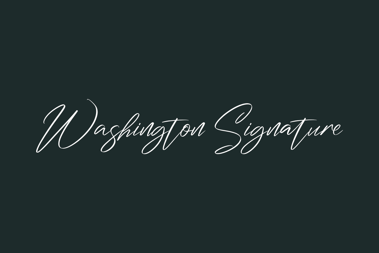 Washington Signature Free Font