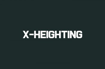 X-Heighting Free Font
