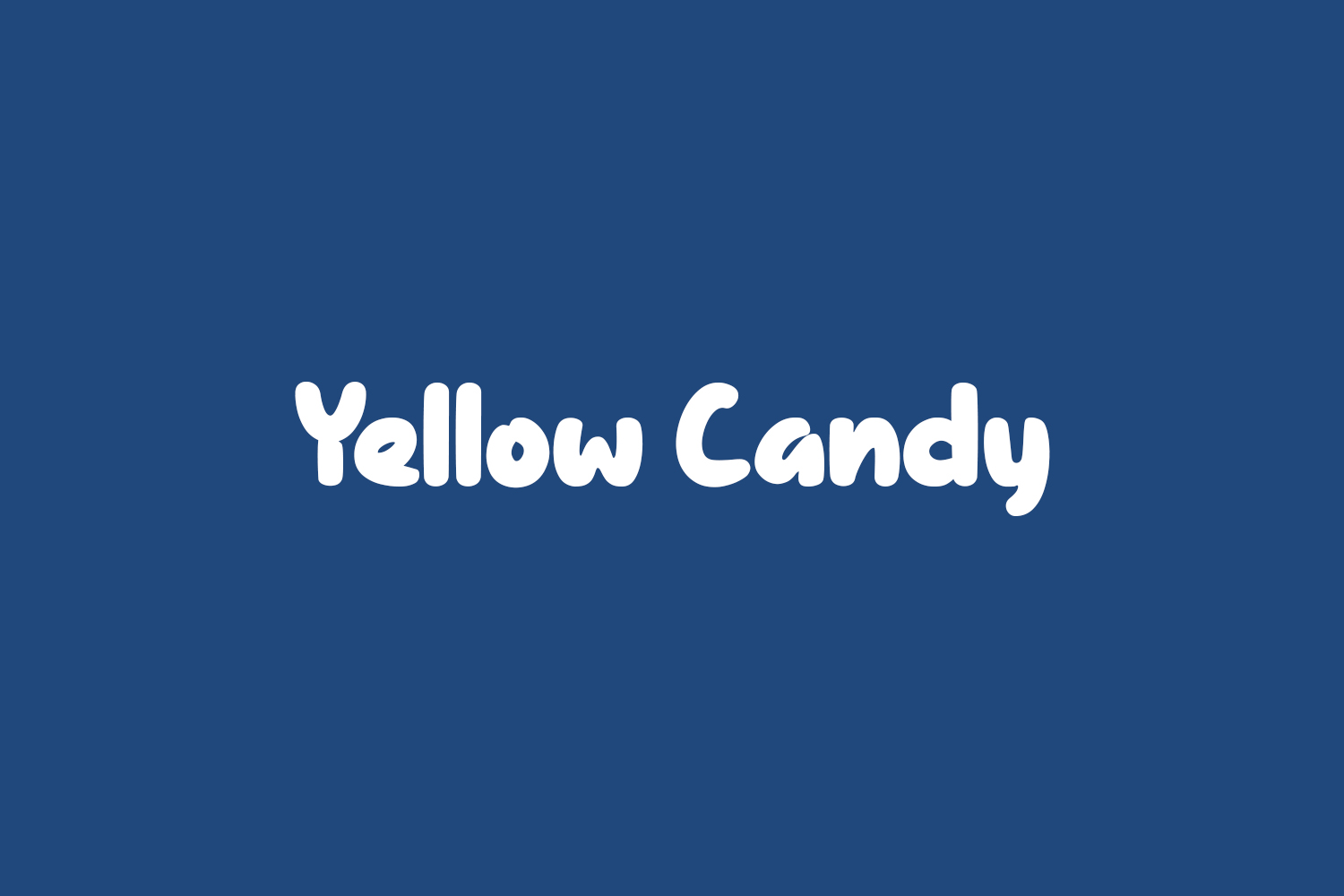 Yellow Candy Free Font