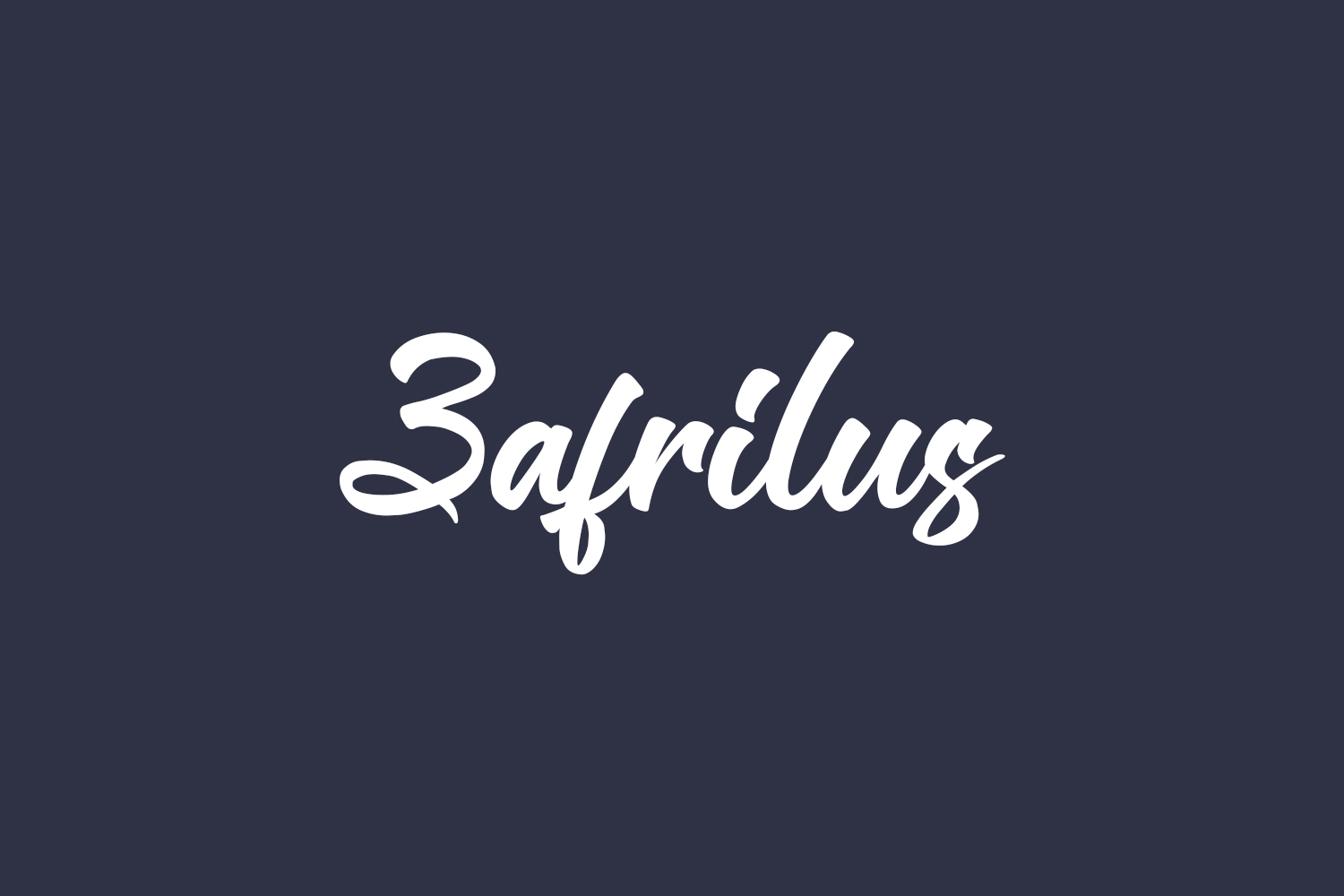 Zafrilus Free Font