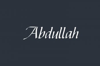 Abdullah Free Font