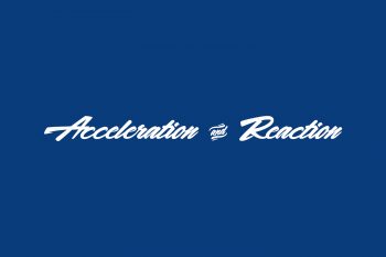 Acceleration & Reaction Free Font