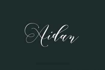 Aidan Free Font