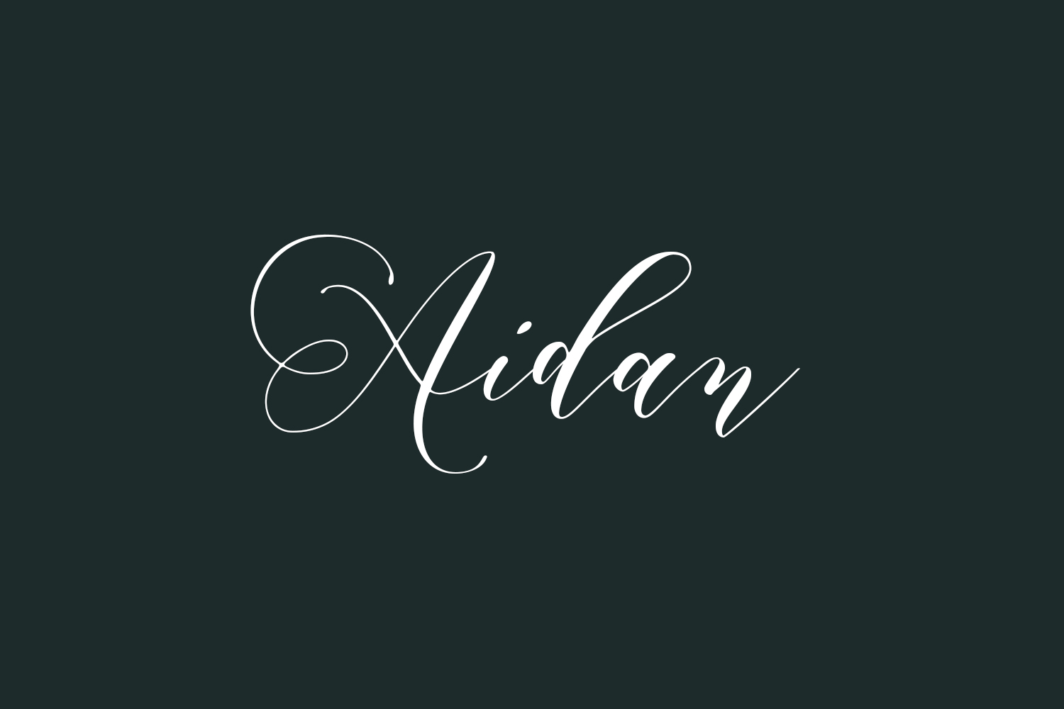 Aidan Free Font