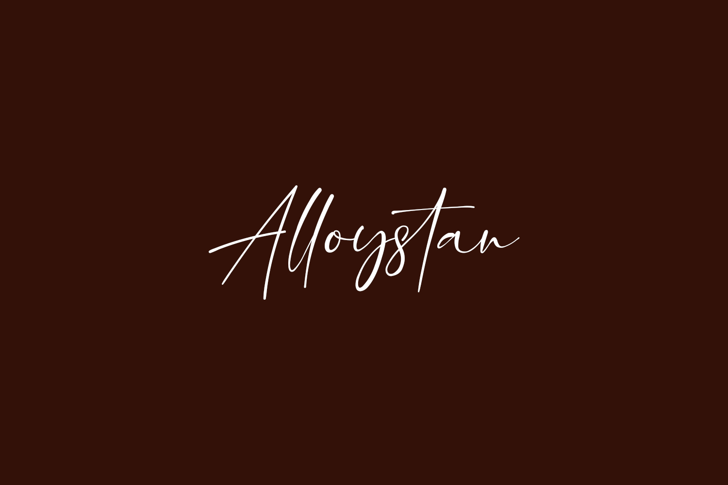 Alloystan Free Font