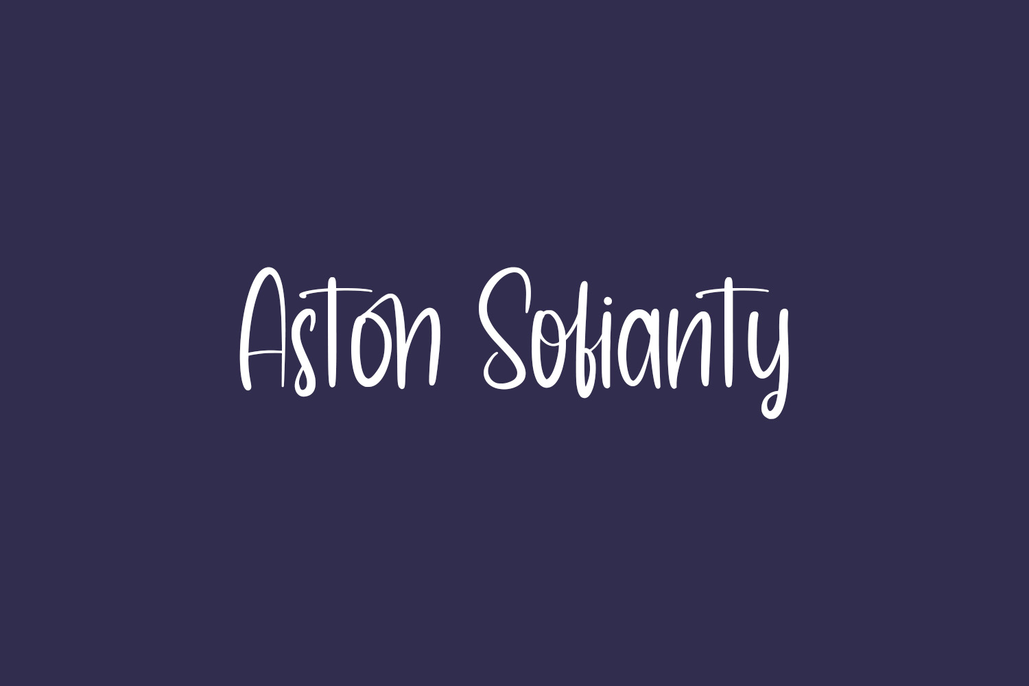 Aston Sofianty Free Font
