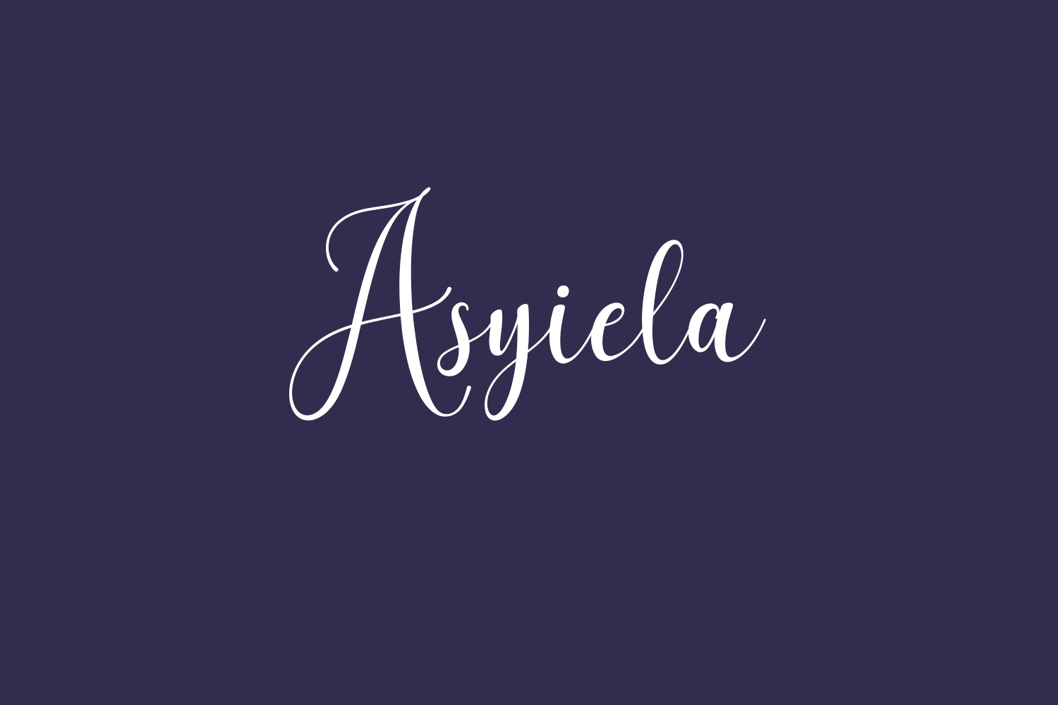 Asyiela Free Font
