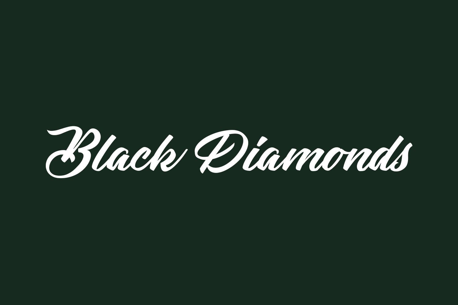 Black Diamonds Free Font