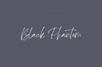 Black Phantom Free Font