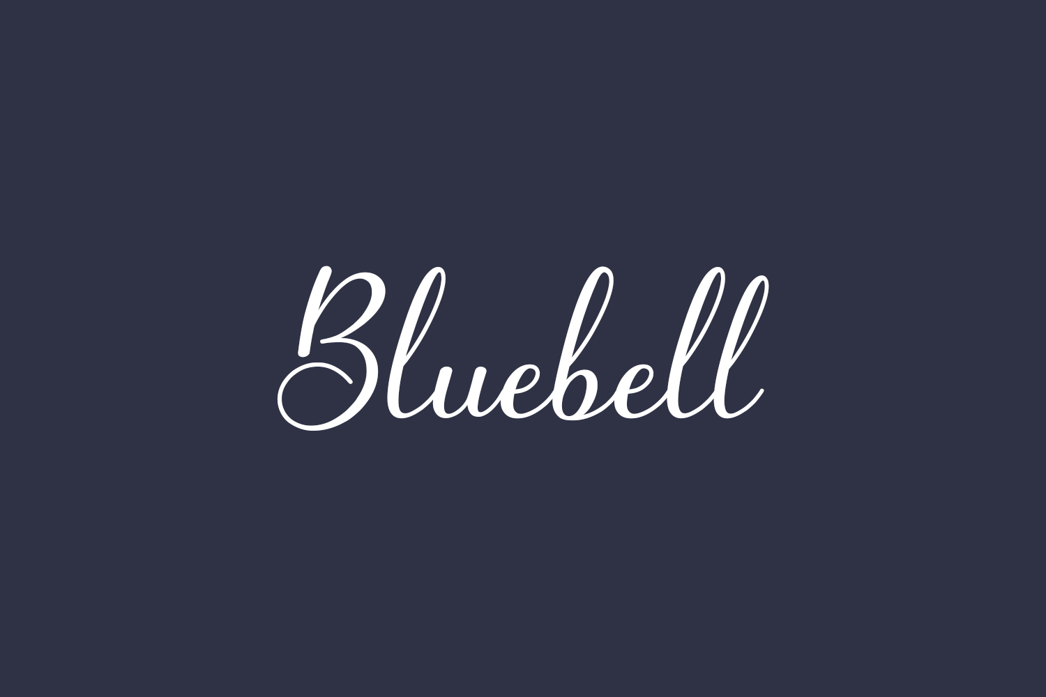 Bluebell Free Font