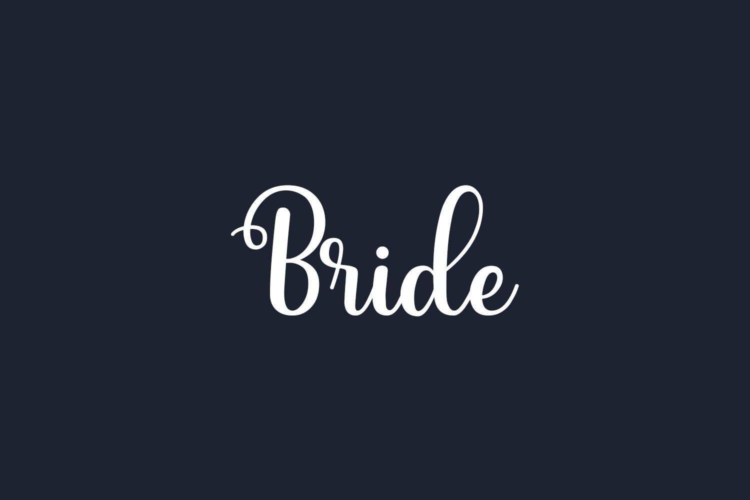 Bride Free Font
