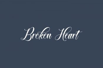 Broken Heart Free Font