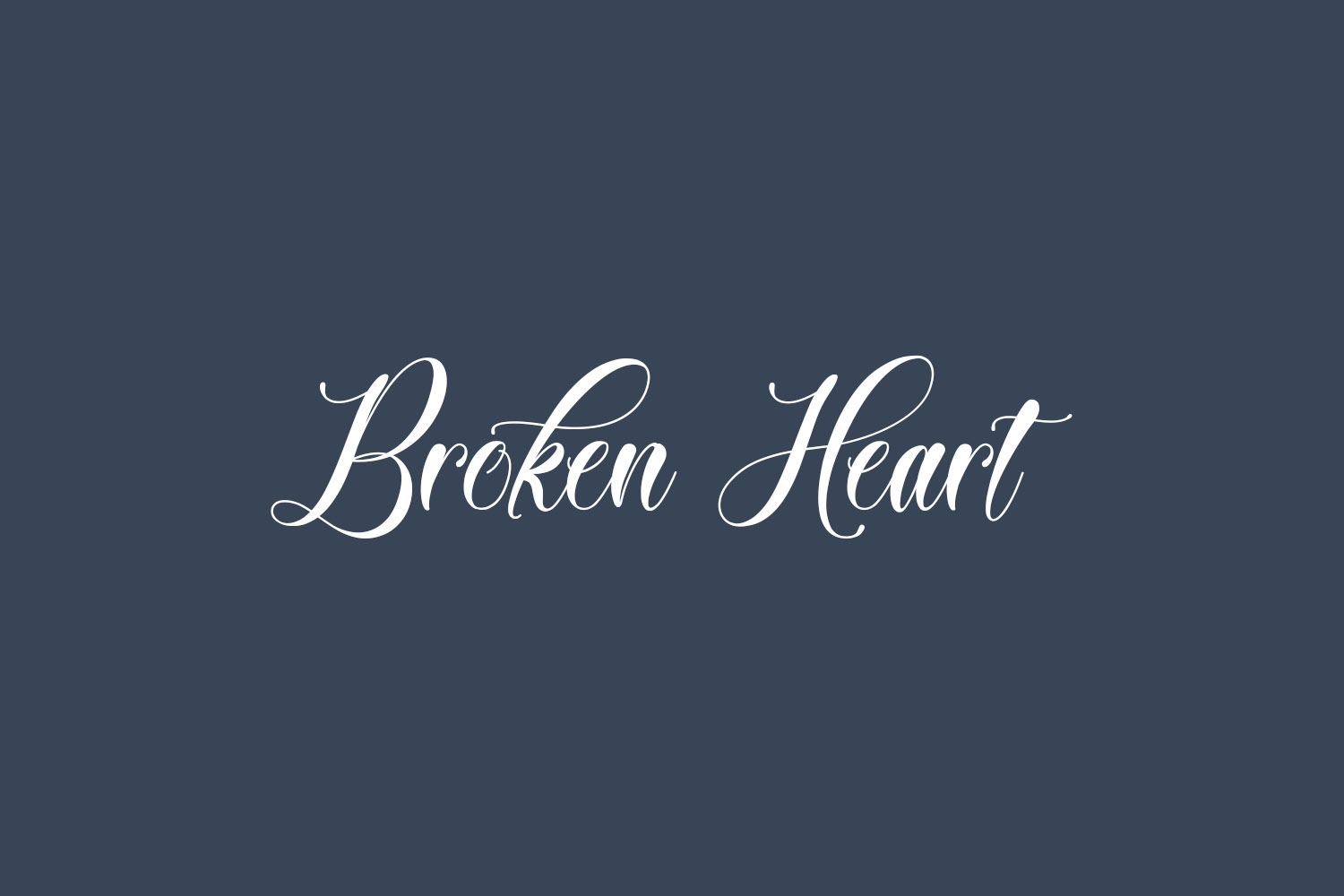 Broken Heart Free Font