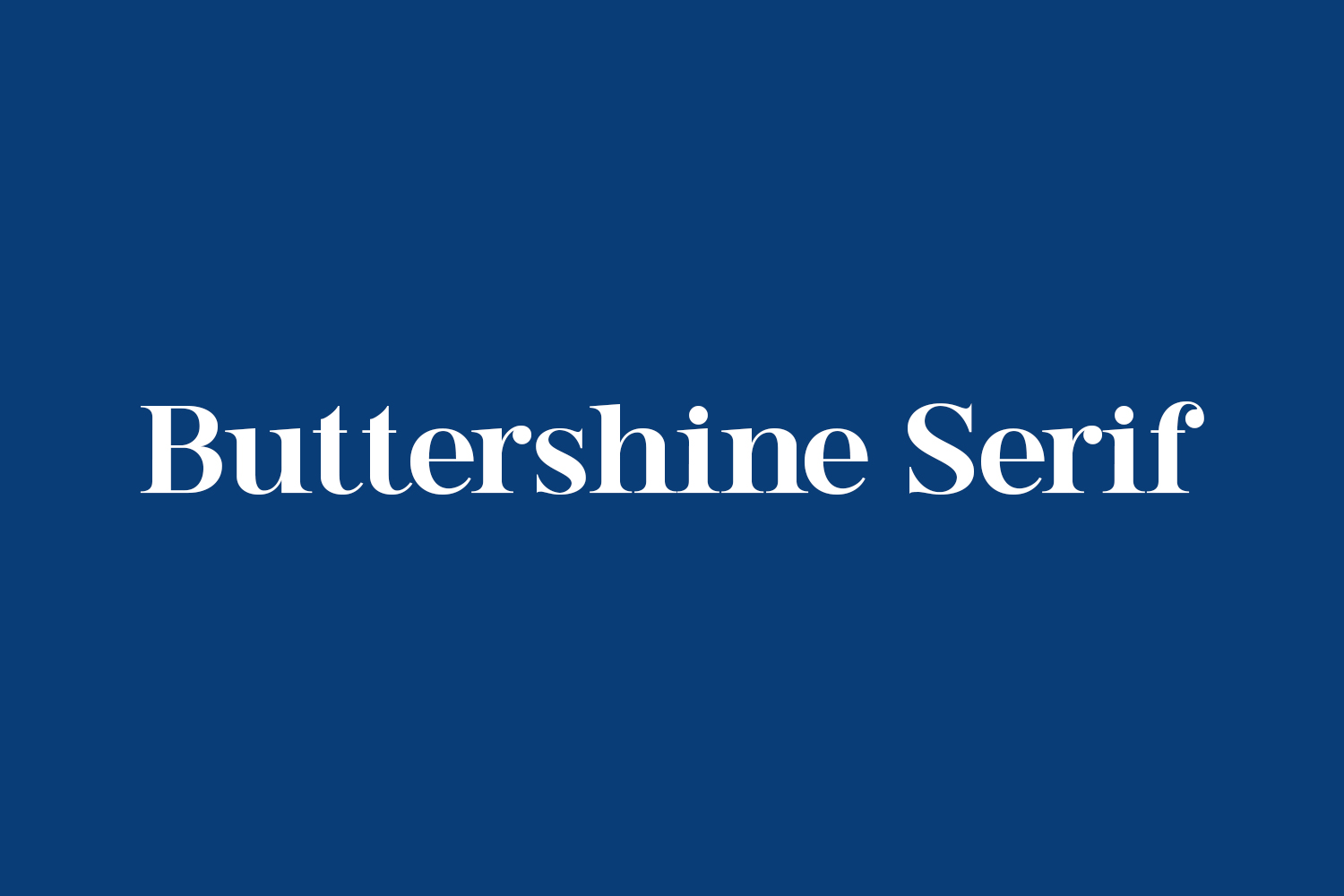 Buttershine Serif Free Font