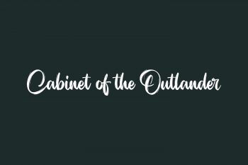 Cabinet of the Outlander Free Font