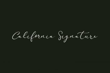 California Signature Free Font